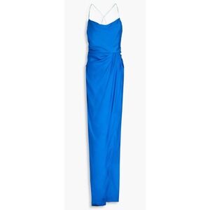 GAUGE81 Shiroi Draped Silk Maxi Dress Women's Size Large Retail: $659‎
